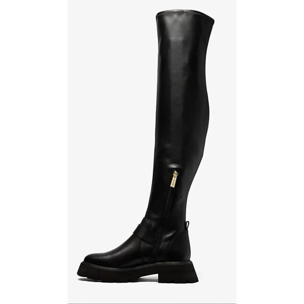 Michael‎ Kors Boots Women's 6 Black Easton Over The Knee OTK 36 NEW